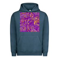 Pigment Midnight Navy Abstract Mardi Gras Seamless Pattern Urban Hoodie - FaDigitalArtStudio