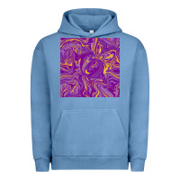 Pigment Pebble Blue Abstract Mardi Gras Seamless Pattern Urban Hoodie - FaDigitalArtStudio