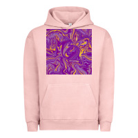 Pigment Salmon Abstract Mardi Gras Seamless Pattern Urban Hoodie - FaDigitalArtStudio
