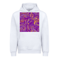 White Abstract Mardi Gras Seamless Pattern Urban Hoodie - FaDigitalArtStudio