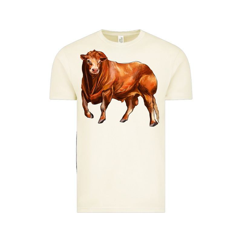 Red Angus Bull Vintage Tee by LillyAllenDesigns | Teevron