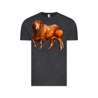 Vintage Black red angus bull Vintage Tee - LillyAllenDesigns