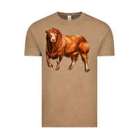 Vintage Coffee red angus bull Vintage Tee - LillyAllenDesigns