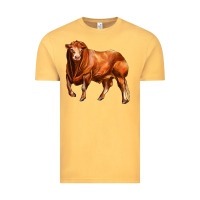 Vintage Mustard red angus bull Vintage Tee - LillyAllenDesigns