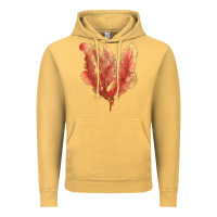 Vintage Mustard pink venus fan sea coral Vintage Hoodie - LillyAllenDesigns