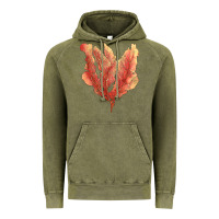 Vintage Olive pink venus fan sea coral Vintage Hoodie - LillyAllenDesigns