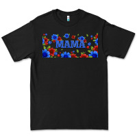 Black floral american mama 16oz libbey cup Premium Tee - HRA Design Shop