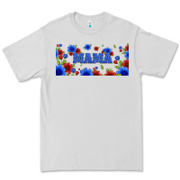 Floral American Mama 16oz Libbey Cup Premium Tee | Teevron