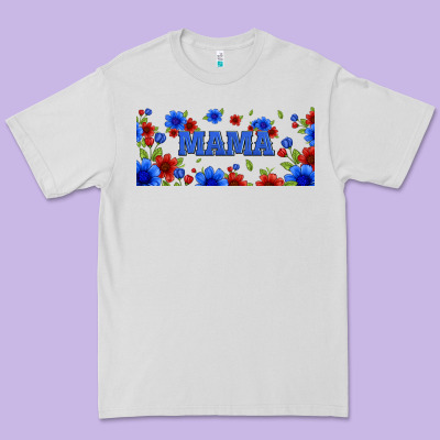 Floral American Mama 16oz Libbey Cup Premium Tee Designed By Hra Design Shop