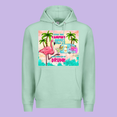 Never Take Camping Advice From Me Premium Hoodie Designed By Tumblerdesignbyshophia