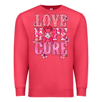 Cardinal Love Hope Cure Cancer Awareness Premium Sweatshirt - HowdyJamesFarm