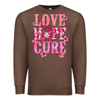Chestnut Love Hope Cure Cancer Awareness Premium Sweatshirt - HowdyJamesFarm