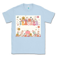 Dusty Blue teacher custom name Classic Tee - JahusDesignShop