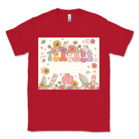 Red teacher custom name Classic Tee - JahusDesignShop