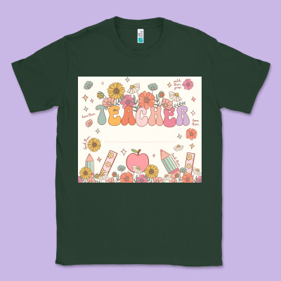 Teacher Custom Name Classic Tee Designed By Jahusdesignshop