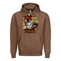 Chestnut pirate gnome Zipper Hoodie - BarkalooDesign