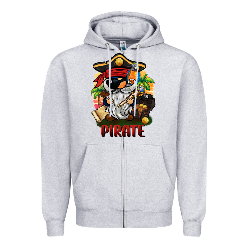 Pirate Gnome Zipper Hoodie by BarkalooDesign | Teevron