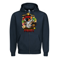 Navy pirate gnome Zipper Hoodie - BarkalooDesign