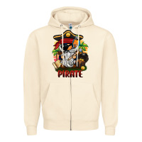 Sandshell pirate gnome Zipper Hoodie - BarkalooDesign