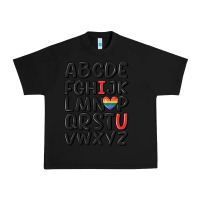 Black pride alphabet Urban Heavy Tee - MaliasSmallBusiness