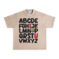 French Oak pride alphabet Urban Heavy Tee - MaliasSmallBusiness