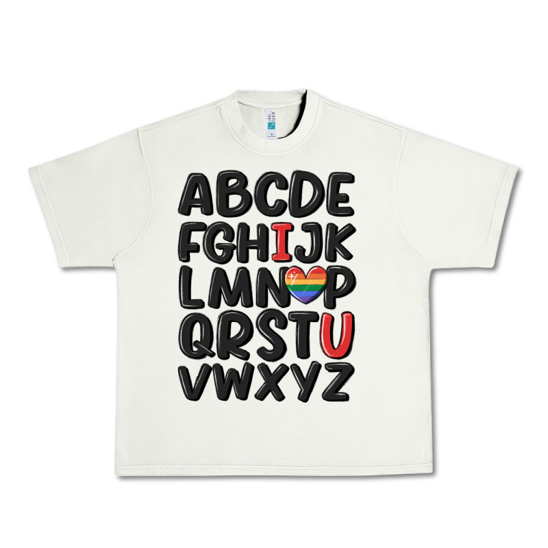 Pride Alphabet Urban Heavy Tee by MaliasSmallBusiness | Teevron