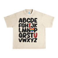 Sandshell pride alphabet Urban Heavy Tee - MaliasSmallBusiness
