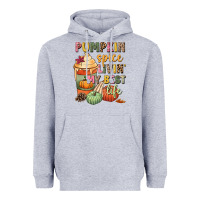 Heather Grey Pumpkin spice livin' my best life Heavyweight Hoodie - NancyCooperArtShop