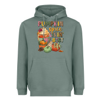 Sage Pumpkin spice livin' my best life Heavyweight Hoodie - NancyCooperArtShop