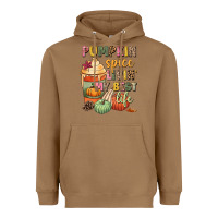 Toasted Coconut Pumpkin spice livin' my best life Heavyweight Hoodie - NancyCooperArtShop
