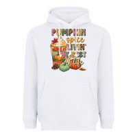 White Pumpkin spice livin' my best life Heavyweight Hoodie - NancyCooperArtShop