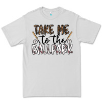 Dove Grey take me to the ballpark Premium Tee - CowhideDigitalArt