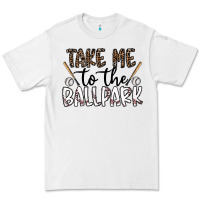 White take me to the ballpark Premium Tee - CowhideDigitalArt