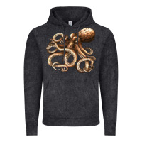 Vintage Black octopus Vintage Hoodie - LillyAllenDesigns