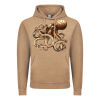 Vintage Coffee octopus Vintage Hoodie - LillyAllenDesigns