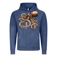 Vintage Denim octopus Vintage Hoodie - LillyAllenDesigns