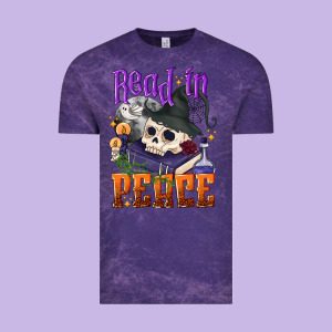 Read In Peace Halloween Vintage Tee Designed By Nancycooperartshop