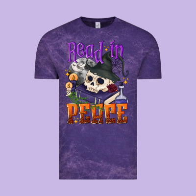 Read In Peace Halloween Vintage Tee Designed By Nancycooperartshop