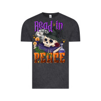 Vintage Black Read in peace Halloween Vintage Tee - NancyCooperArtShop