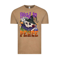 Vintage Coffee Read in peace Halloween Vintage Tee - NancyCooperArtShop
