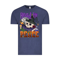 Vintage Denim Read in peace Halloween Vintage Tee - NancyCooperArtShop