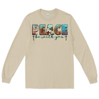 Mushroom peace be with you cross Long Sleeve Tee - NancyCooperArtShop