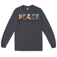 Smoke peace be with you cross Long Sleeve Tee - NancyCooperArtShop