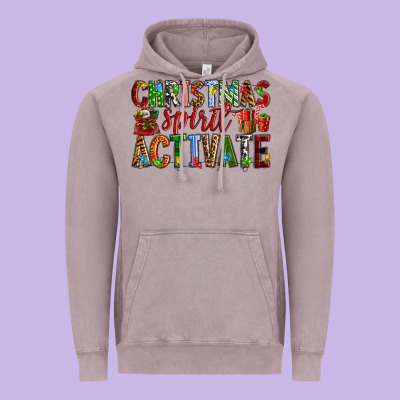 Christmas Spirit Activate Vintage Hoodie Designed By Ranaportraitstore