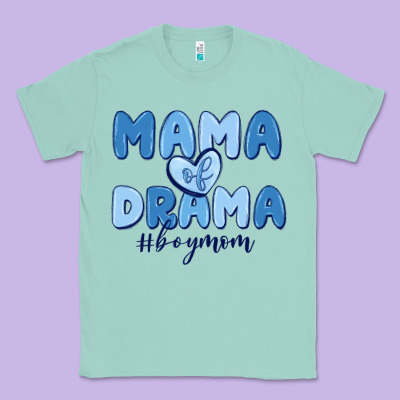 Mama Of Drama Boy Mom Classic Tee Designed By Maliassmallbusiness