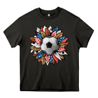 Asphalt football sunflower Heavy Core Tee - HRA Design Shop