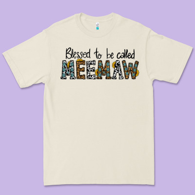 Blessed Meemaw Premium Tee Designed By Cowhidedigitalart