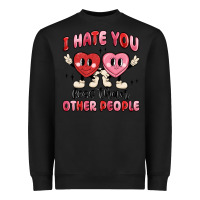 Black i hate you less than other people Heavyweight Sweatshirt - MaliasSmallBusiness