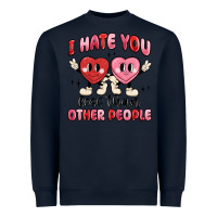 Navy i hate you less than other people Heavyweight Sweatshirt - MaliasSmallBusiness