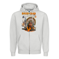 Dove Grey every child matters child and wolf Zipper Hoodie - BarkalooDesign